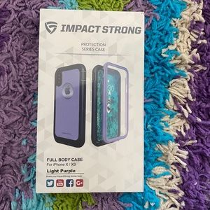 Clear Light Purple IPhone X/ XS Case